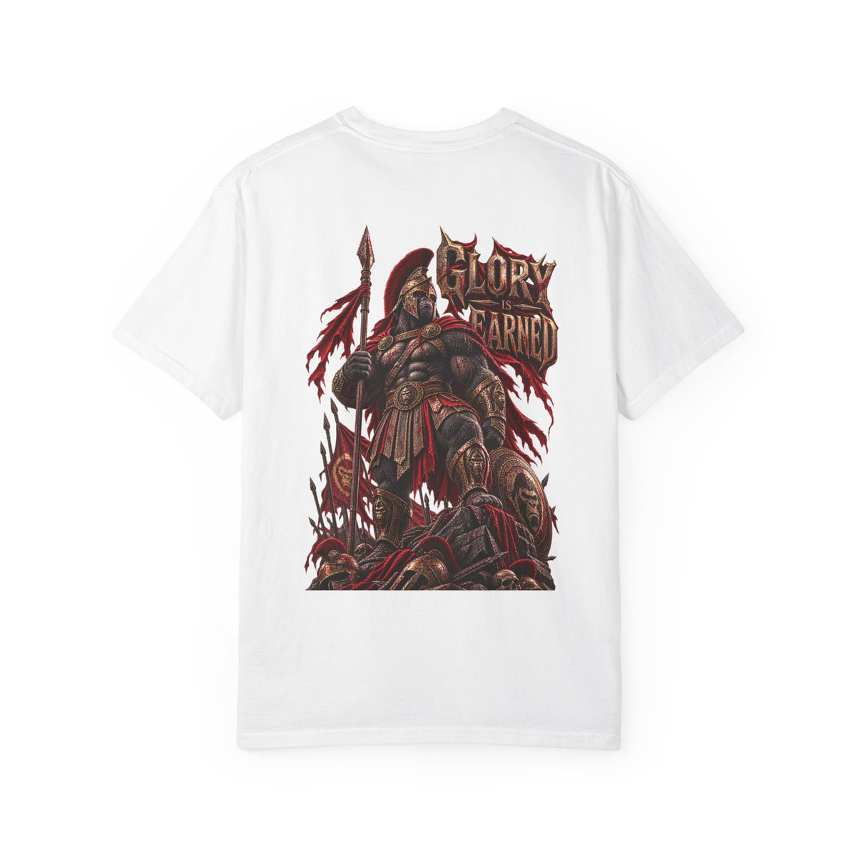 Spartan Glory Is Earned Graphic Tee | Warrior Gym Workout Shirt