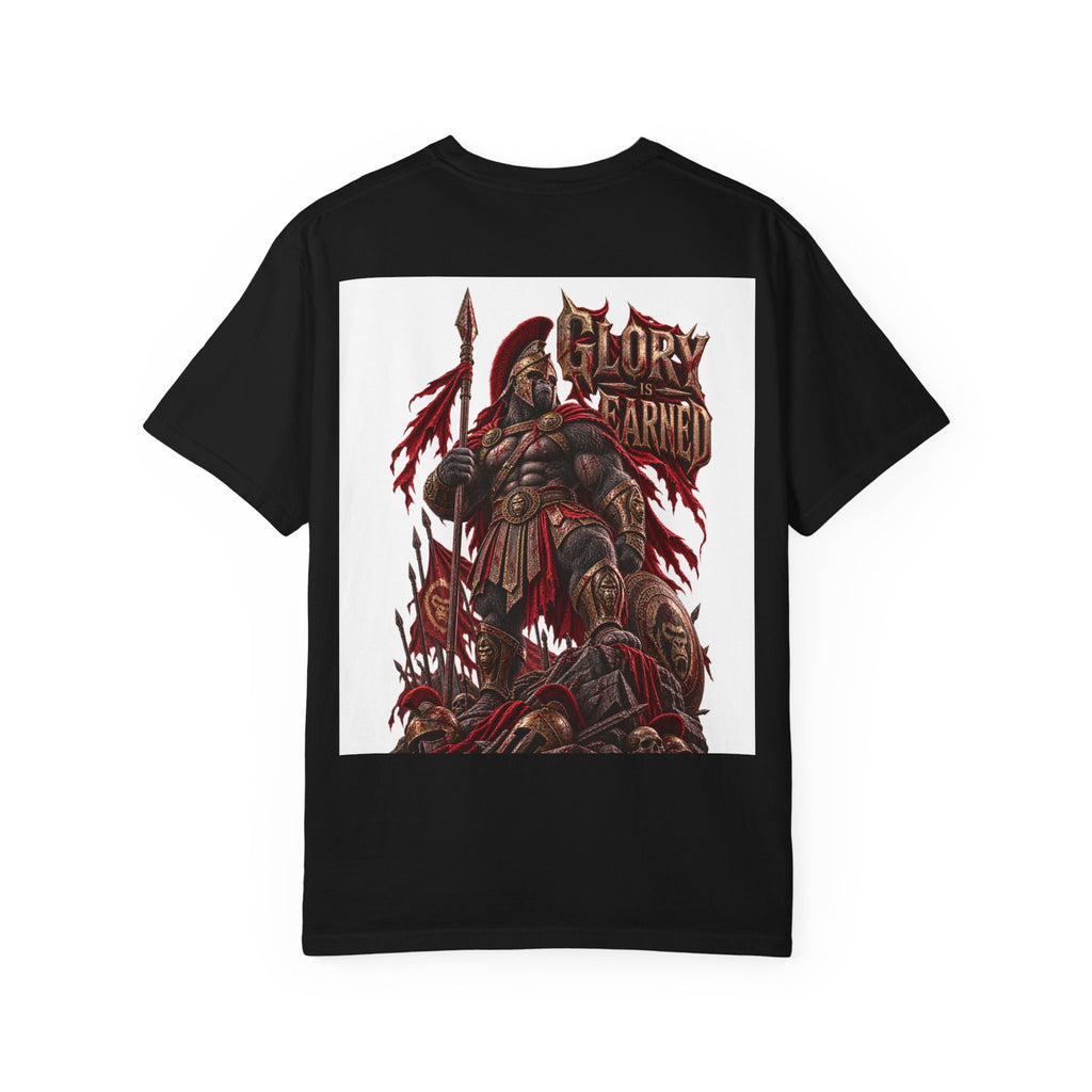 Spartan Glory Is Earned Graphic Tee | Warrior Gym Workout Shirt