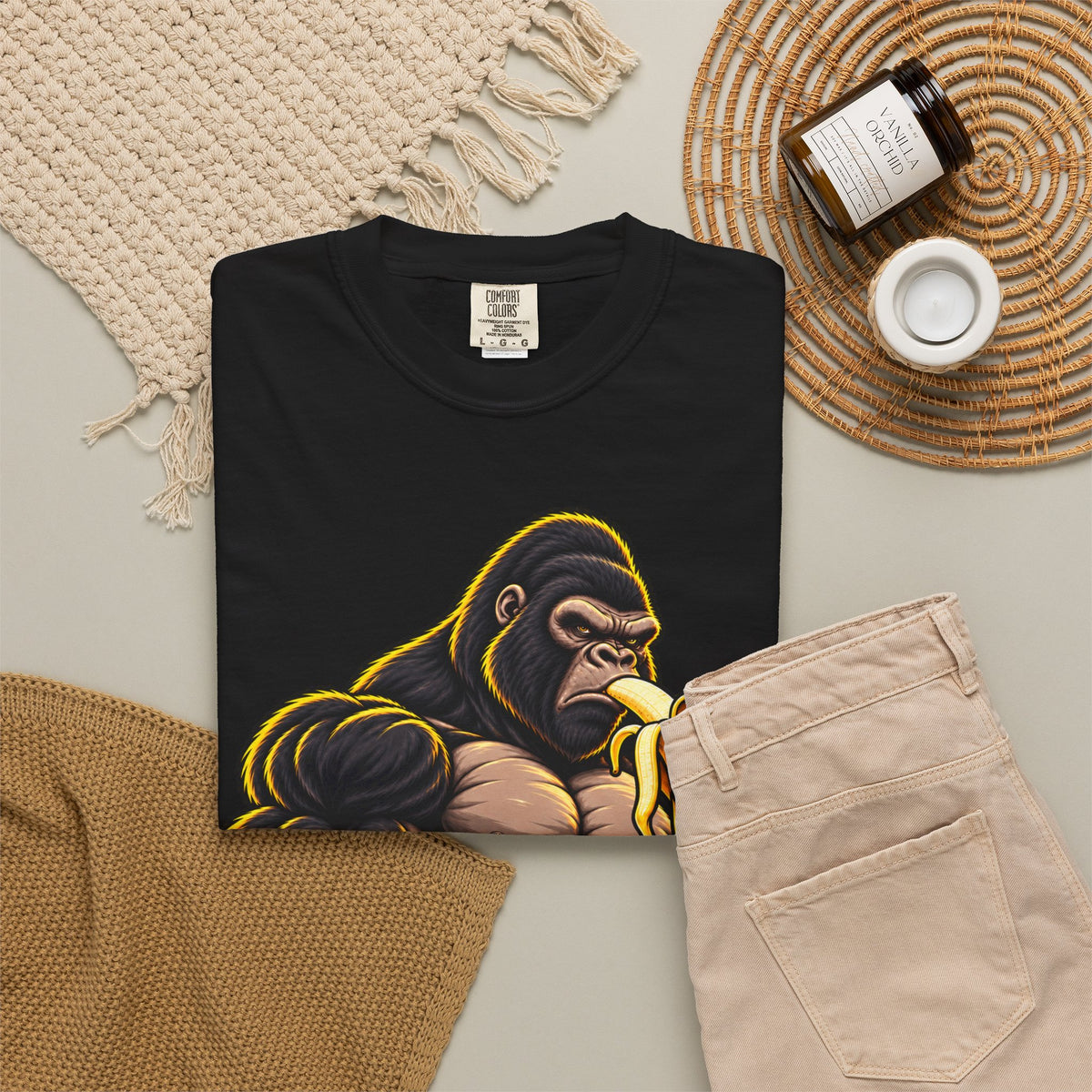 Eat Work Sleep Gorilla Gym Shirt | Fitness Workout Graphic Tee