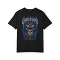 Gorilla Grind Electric Blue Back Print Shirt | Ape Graphic Tee
