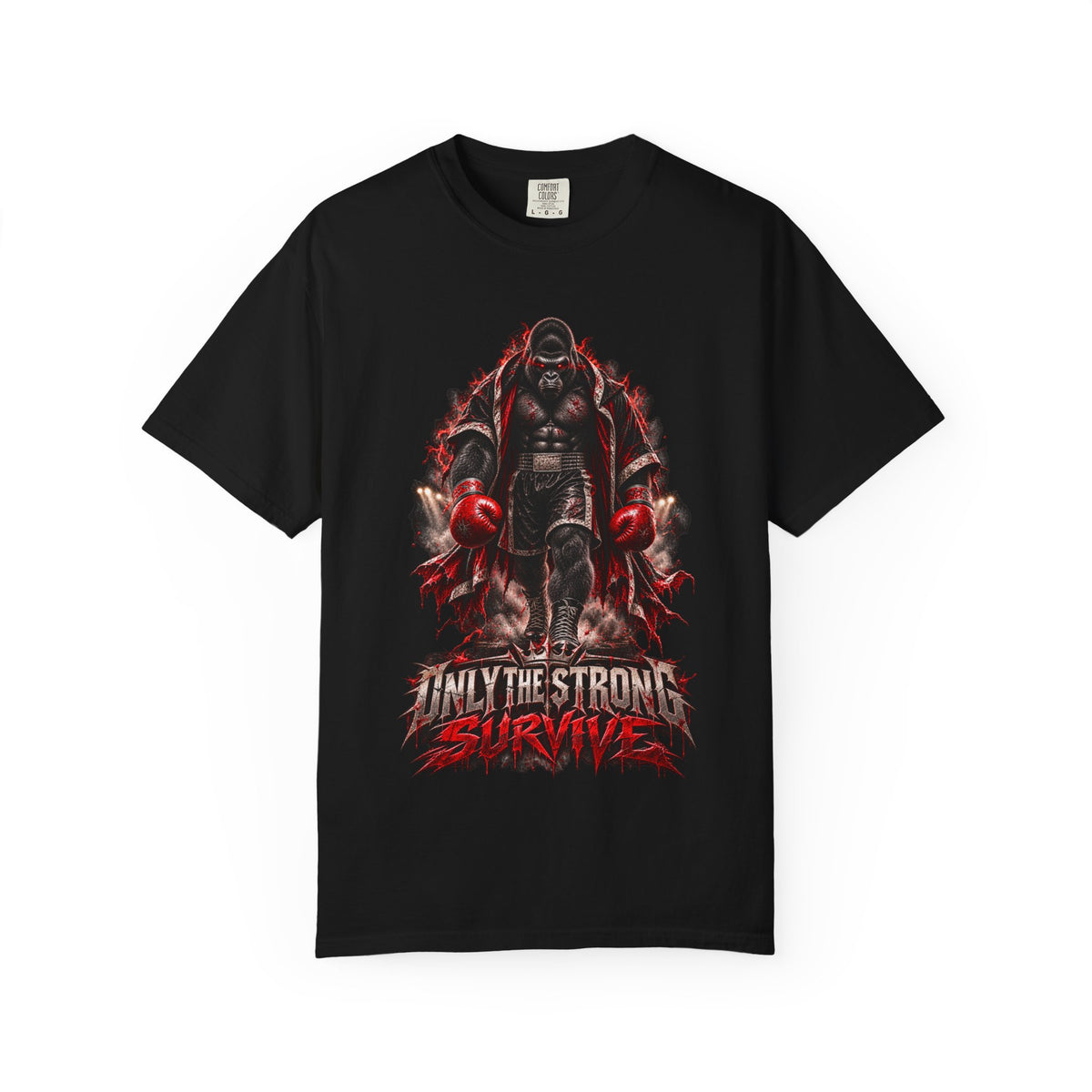 Survivor Fighter T-Shirt — "Only The Strong Survive" Graphic Tee