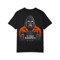 To Much Benchpress Gorilla Mugshot T-Shirt