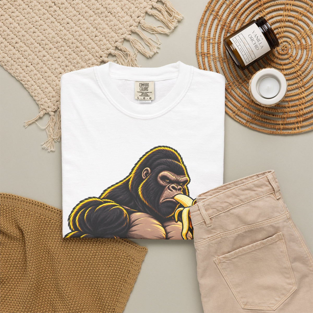 Eat Work Sleep Gorilla Gym Shirt | Fitness Workout Graphic Tee